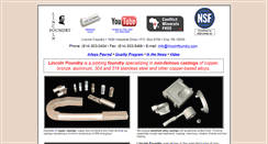Desktop Screenshot of lincolnfoundry.com